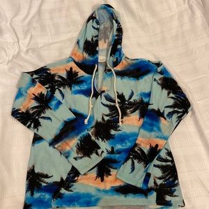 Vintage Havana Palm Tree Sunset hoodie